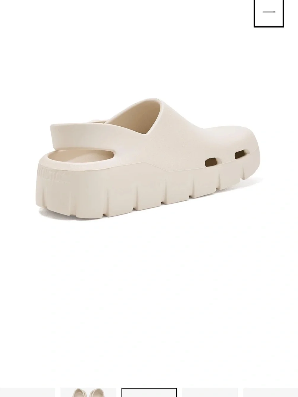 Birkenstock Kids Cream Slip-On Clog with Adjustable Heel Strap